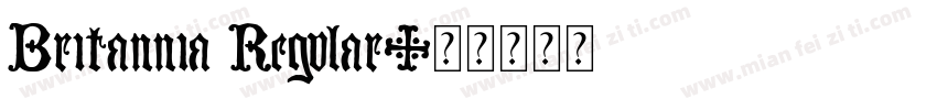 Britannia Regular字体转换